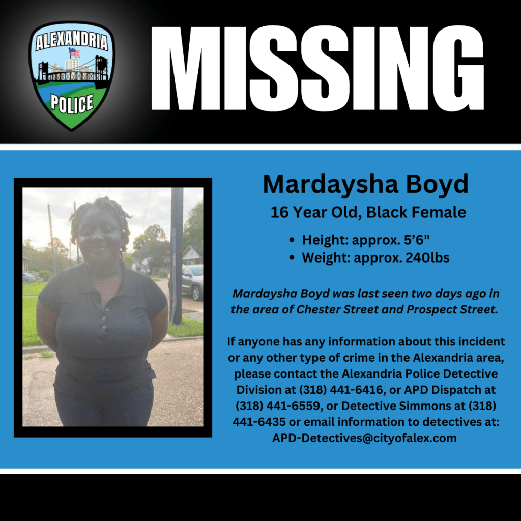 Missing Juvenile - Mardaysha Boyd